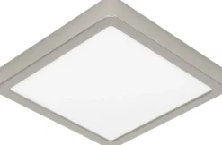 LED-Plafondi Eglo Fueva 5 himmennettävä mattanikkeli/valkoinen eri kokoja