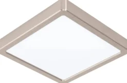LED-Plafondi Eglo Fueva 5 4000K harjattu teräs pinta-asennettava vaihdettava LED eri kokoja