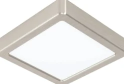 LED-Plafondi Eglo Fueva 5 3000K harjattu teräs pinta-asennettava vaihdettava LED eri kokoja