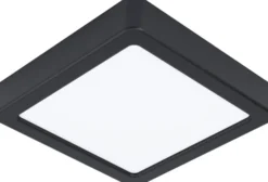 LED-Plafondi Eglo Fueva 5 3000K musta pinta-asennettava vaihdettava LED eri kokoja