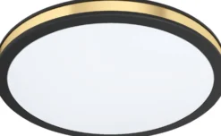 LED-plafondi Eglo Pescaito Ø280mm musta