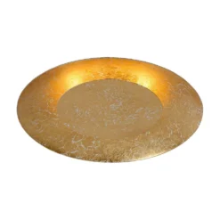 LED-plafondi Lucide Foskal Ø34,5cm 12W messinki