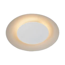 LED-plafondi Lucide Foskal Ø21,5cm 6W valkoinen