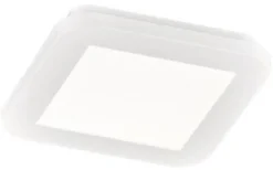 LED-plafondi Trio Camillus 17x17 cm valkoinen IP44