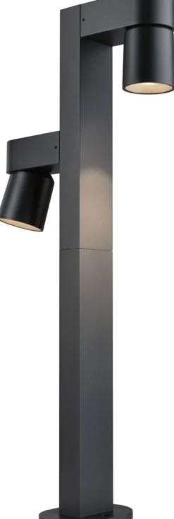 LED-pollarivalaisin Paulmann Kimu, 2-osainen, IP44, 82.2cm, 3000K, antrasiitti
