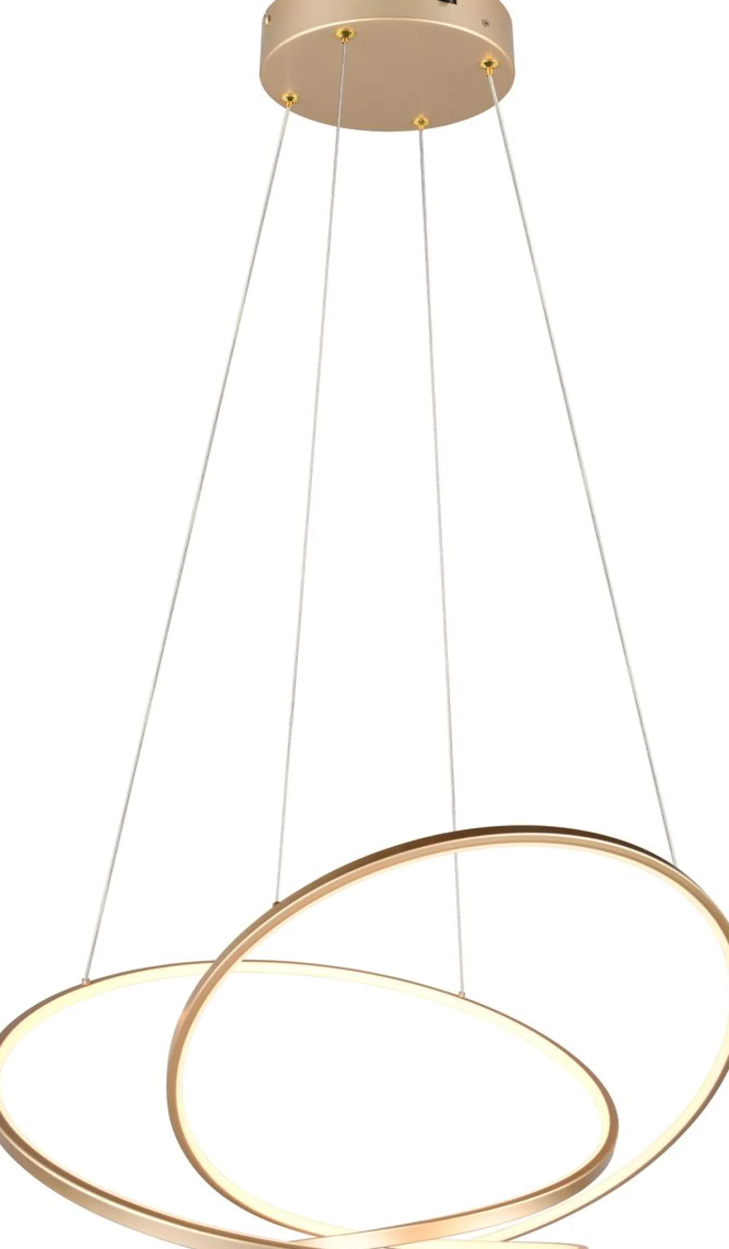 LED-riippuvalaisin Trio Darvin 75cm kulta