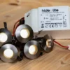LED-saunavalaisinsetti Hide-a-lite Heatspot G2 2700K teräs