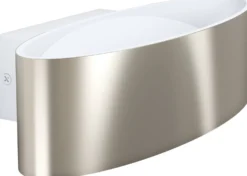 LED-Seinävalaisin Eglo Maccacari 27x7,5cm harjattu teräs/valkoinen