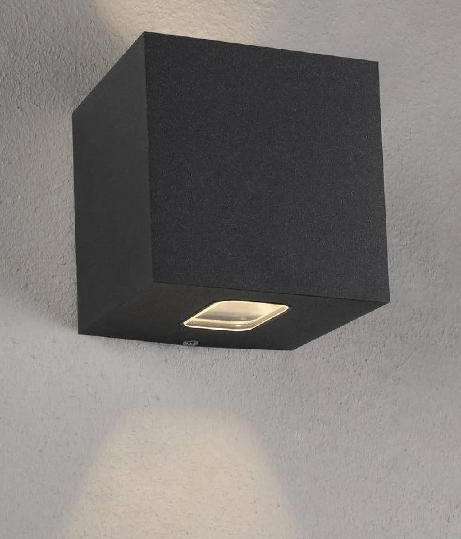 LED-seinävalaisin Hide-a-lite Cube II 3000K antrasiitti