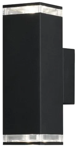 LED-Seinävalaisin Konstsmide Pollux 407-750 2xGU10 musta
