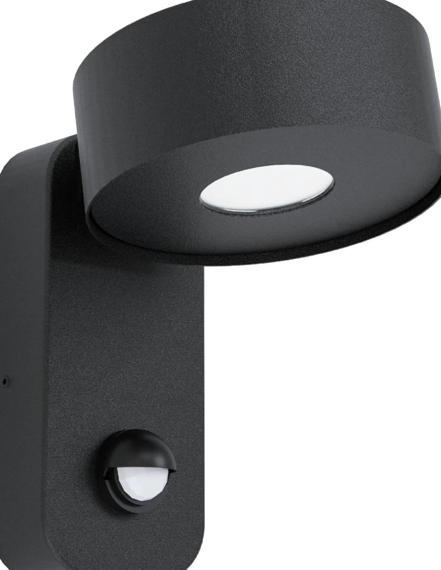 LED-ulkoseinävalaisin Eglo Palosco liiketunnistimella musta
