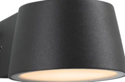 LED-ulkoseinävalaisin Paulmann Capea, IP44, 2200K, antrasiitti