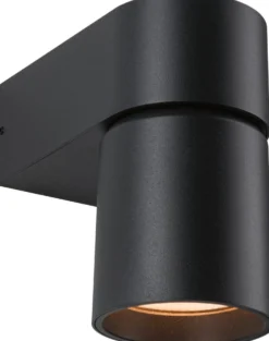 LED-ulkoseinävalaisin Paulmann Kimu, IP44, 80mm, 2200K, antrasiitti