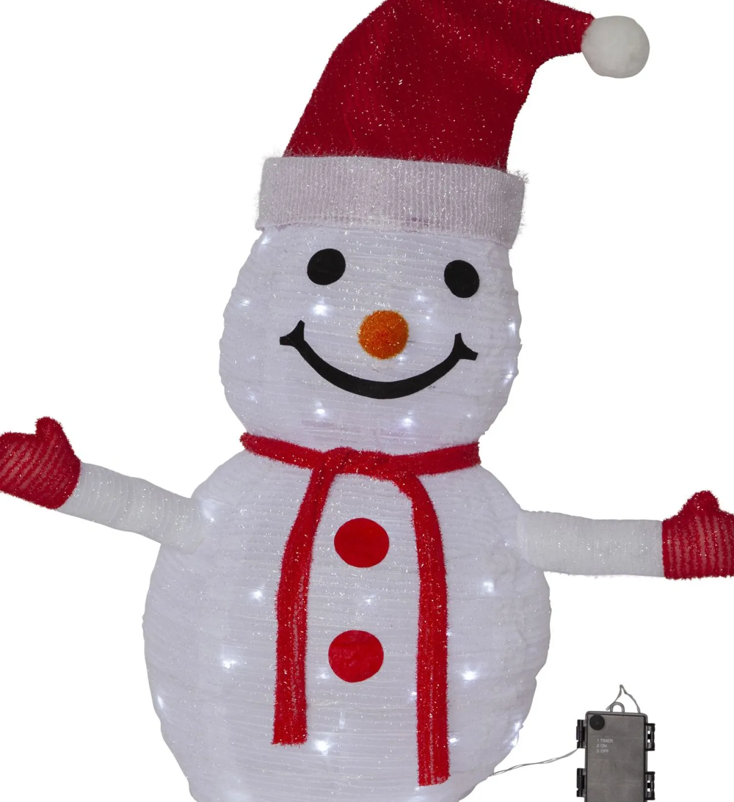 LED-valokoriste Star Trading Tecidy lumiukko 70 cm
