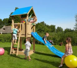 Leikkitorni Jungle Gym Castle sis. liukumäen