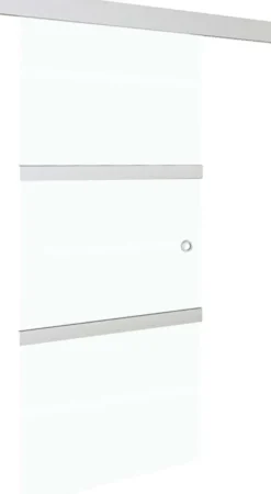 Liukuovi soft-stopeilla ESG-lasi ja alumiini 90x205 cm