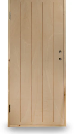 Lämpimän varaston ovi Jabo Ljusdal 90x200cm oikea, käsittelemätön urajyrsitty vaneri