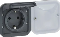 Älypistorasiamekanismi Legrand Plexo with Netatmo 16 A IP55, antrasiitti