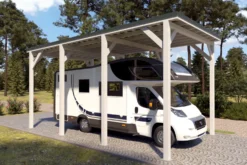 Matkailuautokatos Holzbrüder Ralf 28m2