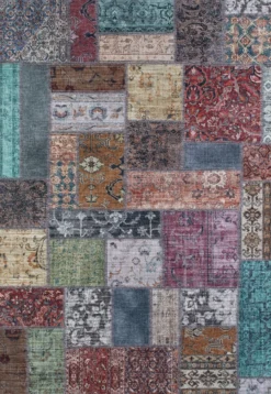 Matto Benina Patchwork, eri kokoja ja värejä