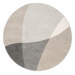 Matto Home4You Dixie Carved 1, ø160cm, harmaa/beige
