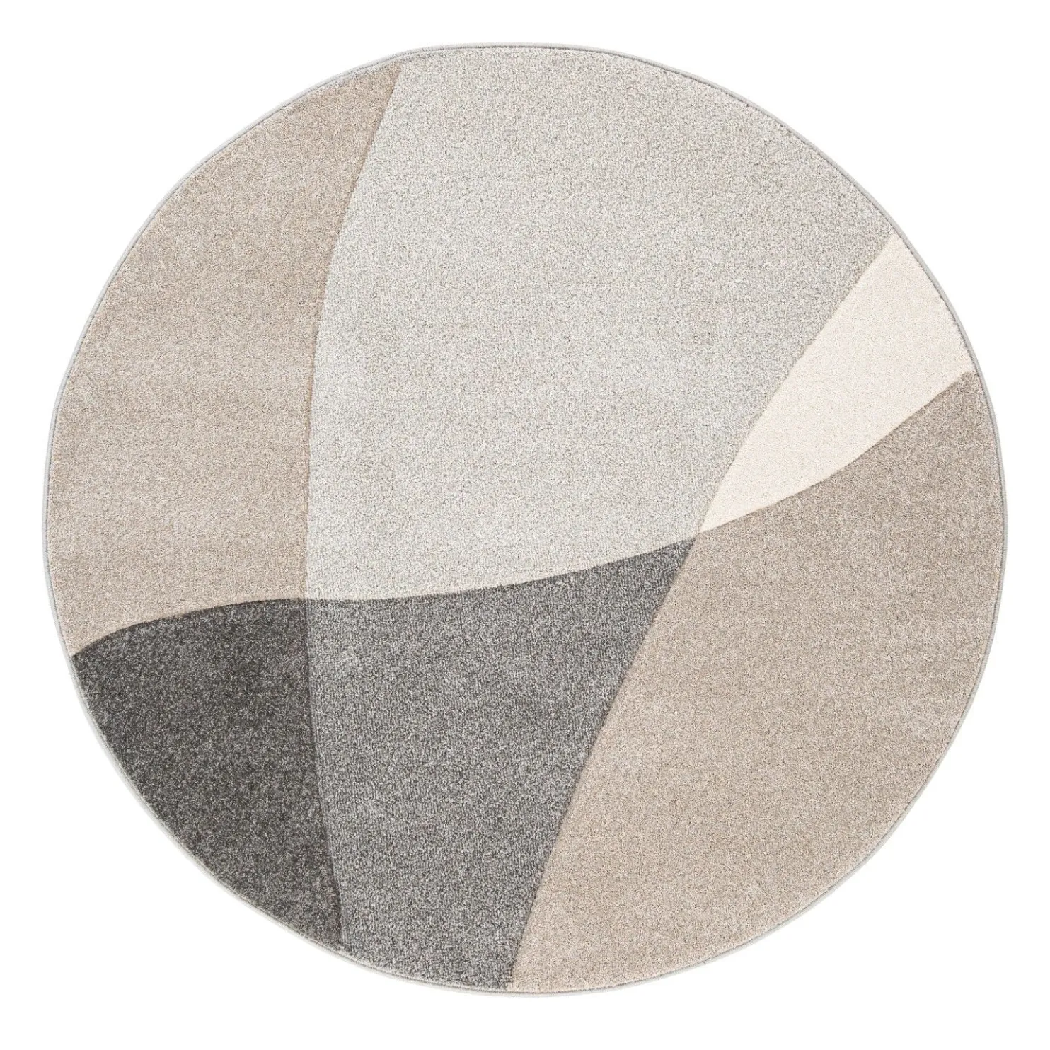 Matto Home4You Dixie Carved 1, ø160cm, harmaa/beige