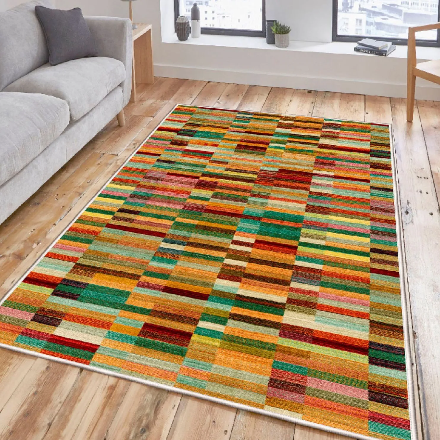 Matto Linento Woosonil027, 180x280cm, monivärinen