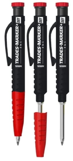 Merkintäkynä Markal Trades Marker+ Dry 2in1, 2, 8mm
