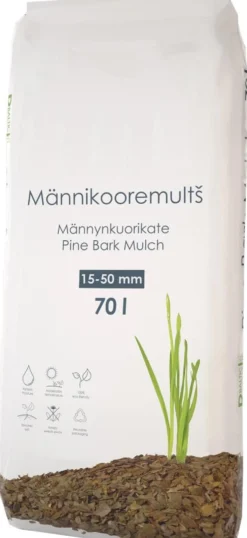 Männyn kuorikate Woodpeckers 15-50mm 51 säkkiä x 50l/lava 2550 litraa
