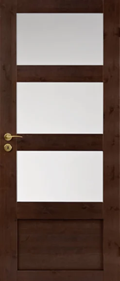 Mäntypeiliovi lasilla Swedoor Unique Rustic 343 mittatilausovi