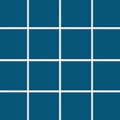 Mosaiikkilaatta Pukkila Color Petrol Blue, himmeä, sileä, 47x47mm