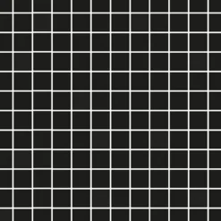 Mosaiikkilaatta Pukkila Mosaico Porcelanico Black himmeä sileä 25x25 mm