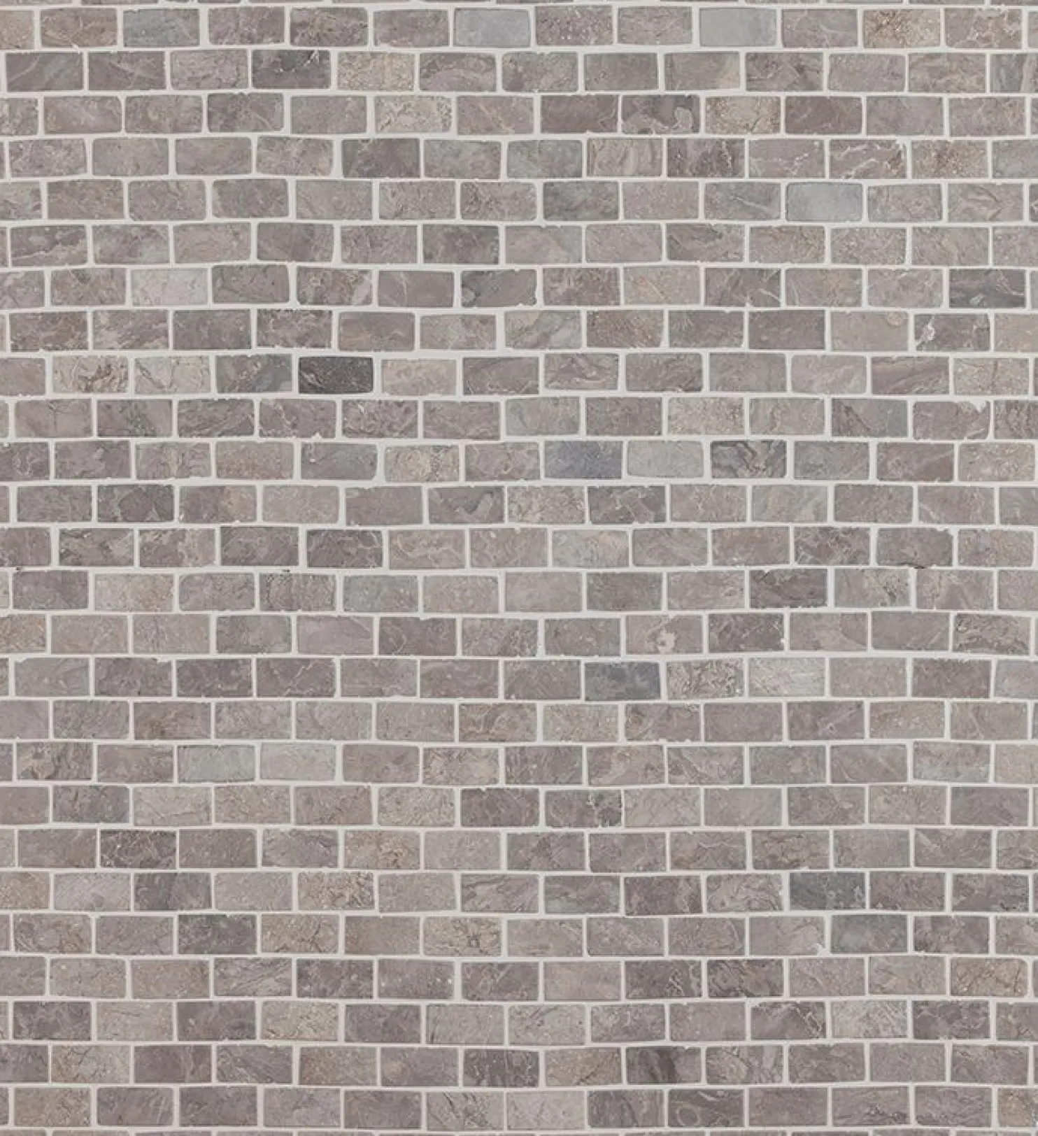 Mosaiikkilaatta Qualitystone Brick Mini Light Grey, 20x40mm