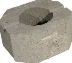 Muurikivi Rudus Aitakivi päätykivi 200x200x100 mm sileä harmaa