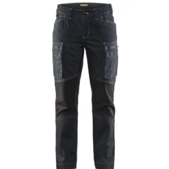 Naisten housut Blåkläder 7159 Stretch denim mariininsininen/musta
