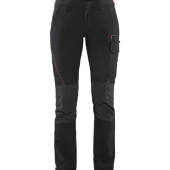 Naisten housut Blåkläder 7122 Stretch musta/punainen