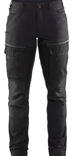 Naisten housut Blåkläder 7166 Stretch musta/tummanharmaa
