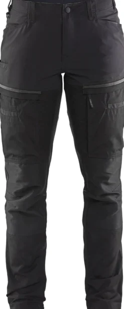 Naisten housut Blåkläder 7166 Stretch musta/tummanharmaa