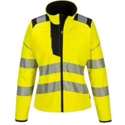 Naisten softshell-takki Portwest PW381 Hi-Vis keltainen/musta