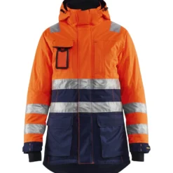 Naisten talviparka Blåkläder 4472 Highvis huomio-oranssi/sininen