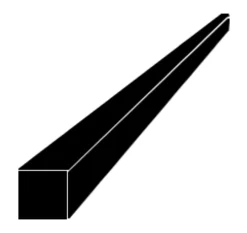 Neliötanko teräs 80x80 mm S355J0 pituus 6 m