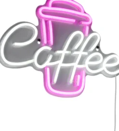 Neonkyltti/seinävalaisin Trio Coffee LED
