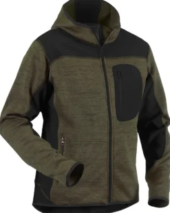 Neulottu softshelltakki Blåkläder 4930 army green/musta