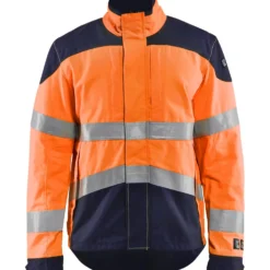 Palosuojattu takki Blåkläder 4089 Multinorm huomio-oranssi/sininen