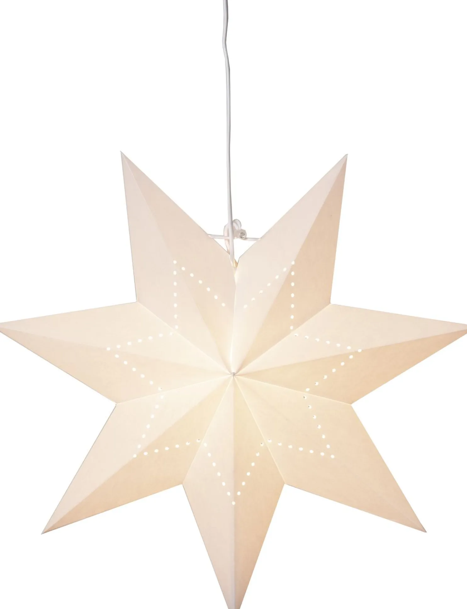 Paperitähti Star Trading Lysa, 43cm, valkoinen