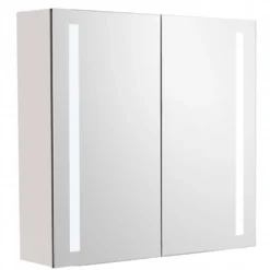 Peilikaappi LED-valolla Tammiholma Empoli, 60x60 cm, 28 W, pistorasioilla ja vikavirtasuojalla, valkoinen