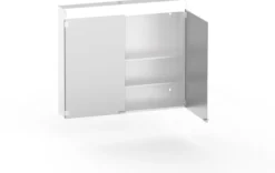 Peilikaappi Polaria Lumena 800x700mm pistorasia oikealla vikavirtasuoja valkoinen