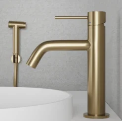 Pesuallashana Scandtap Steel Voyage Medium B Sand, bideesuihkulla, messinki