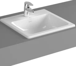 Pesuallas Vitra S20 hananreiällä upotettava 50 cm