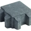 Pihakivi Lakka Nurmikivi 80 140x140x80 mm musta